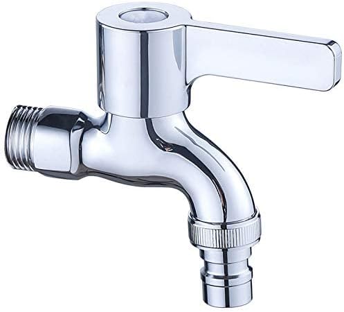 Grifo para lavadora de baño, grifo monomando de latón con válvulas cerámicas para agua fría, grifo para lavabo de restaurante, cocina, baño, hotel